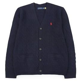 Ralph Lauren V-Ausschnitt Cardigan für Herren mit gesticktem Pony-Logo