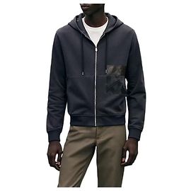 Hermès Kapuzenpullover mit Reißverschluss und Eperon d'Or en Perspective Detail