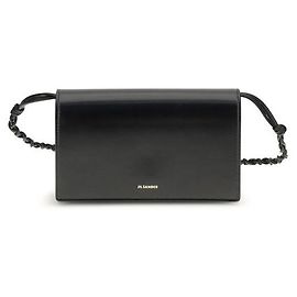 Jil Sander Carteira Bos Taurus em pele de vitela preta