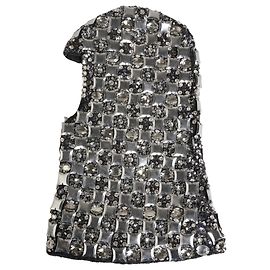 Dolce & Gabbana Pasamontañas de lana negro con cristales