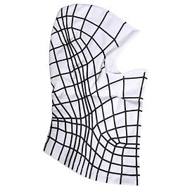 Dolce & Gabbana Balaclava de esqui em nylon com riscas brancas para homem