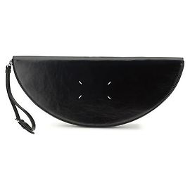 Maison Martin Margiela Clutch Bos Taurus in pelle di vitello nera