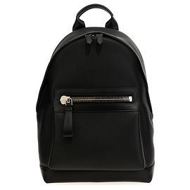 Tom Ford Sac à dos en cuir de veau noir