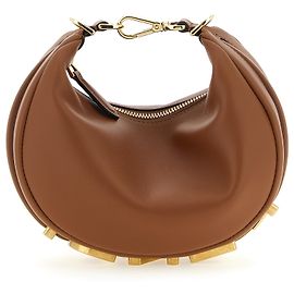 Fendi Brown Calfskin Handbag