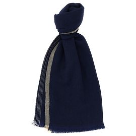 Sciarpa Brunello Cucinelli in lana e cashmere blu