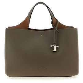 Tod's Bolso de piel de becerro gris