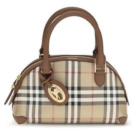 Mala Burberry Primrose Top Handle Bege Check