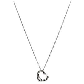 Tiffany & Co Open Heart Silver Necklace