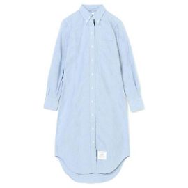 Thom Browne Vestido camisa Oxford com carcela em gorgurão