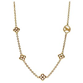 Collana Louis Vuitton Flower Gold