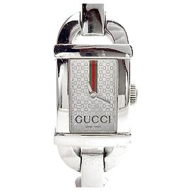 Gucci Bamboo Stahluhr 6800L Silber