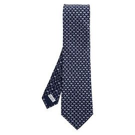 Corbata de seda Salvatore Ferragamo azul marino