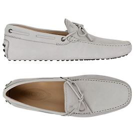 Tod's Nuove scarpe da guida Gommini in camoscio Grigio chiaro