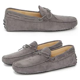 Tod's Scarpe da guida in camoscio Grigio scuro