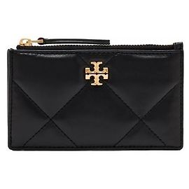 Tory Burch Kira Diamond Quilted Kartenetui Schwarz