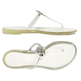Tory Burch Mini Miller Jelly Flip Flop Silver