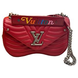 Louis Vuitton Borsa a Tracolla New Wave Flap Chain MM Rossa