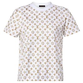 Louis Vuitton Camiseta con estampado de monograma tejido
Camiseta de cuello redondo y manga corta para mujer