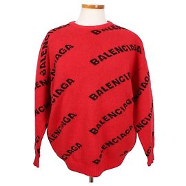 Balenciaga Multi Logo Strickpullover