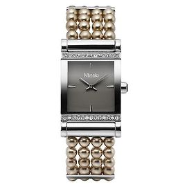 Maison Martin Margiela Montre en métal et perles pour femme QCRWPARISIENNEBR