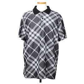 Burberry Karo-Poloshirt aus Stretch-Baumwollmischung XXL