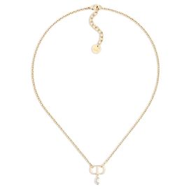 Dior Collar Petit CD
Metal acabado dorado
Perla de resina blanca