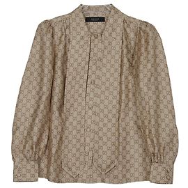 Gucci GG Print Twill Blouse