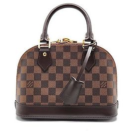 Louis Vuitton Damier Alma BB Castanho Bolsa de mão