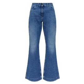 Moncler Pantalones denim wide leg azul