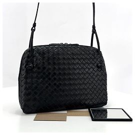 Bottega Veneta Bolso bandolera Intrecciato Nodini Negro