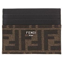 Portacarte Fendi Monogram in tessuto