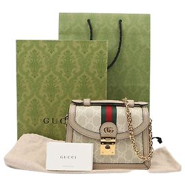 Gucci Borsa a tracolla mini Ophidia GG Supreme Beige