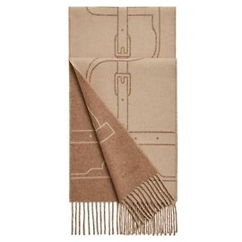 Hermès Kaschmir-Schal Maroon Glacé