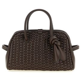 Sac bowling Jacquemus Le Petit Turismo en coton marron