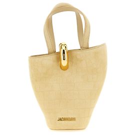 Jacquemus Borsa in pelle di vitello beige