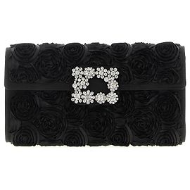 Roger Vivier Clutch in viscosa nera