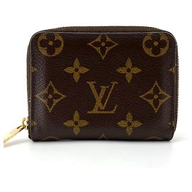 Louis Vuitton Monogram Zip Coin Purse Wallet