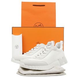 Hermès Bouncing White Mesh Sneaker