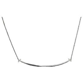 Tiffany & Co Collar con colgante Large Smile en oro blanco