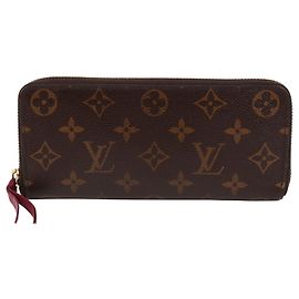 Louis Vuitton Carteira Longa com Zíper Clemence