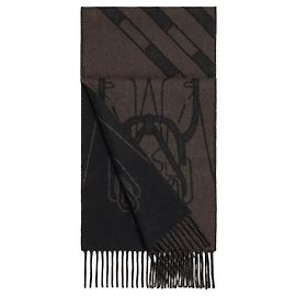 Hermès Écharpe en cachemire Tete-a-Tete Equestre Dark Color
