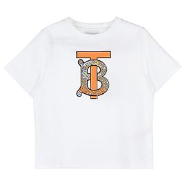 Burberry Devan Logo T-Shirt mit Monogramm-Motiv aus Baumwolle (Größe für Erwachsene verfügbar)