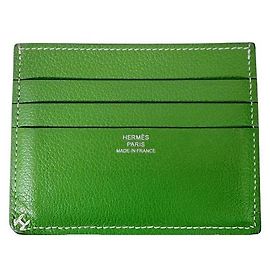 Hermès Tarjetero Celiere Logo Twill Vert Yucca Green
