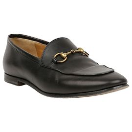 Gucci Mocasines de piel para mujer con hebilla horsebit negro