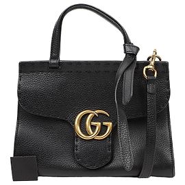 Gucci GG Marmont Mini Tote Schultertasche Schwarz
