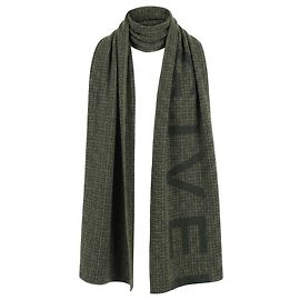 Cachecol Givenchy verde de lã cashmere e seda