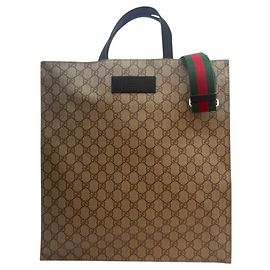 Gucci Supreme Tote Bag Beige