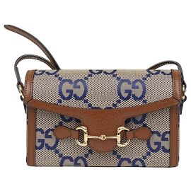 Gucci Borsa a Tracolla Mini Jumbo Horsebit Marrone