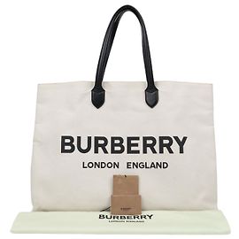 Burberry Borsa Tote Grande Logo Natural