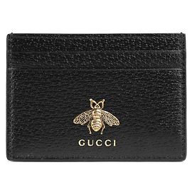 Gucci Tarjetero Animalier Metal Bee Negro